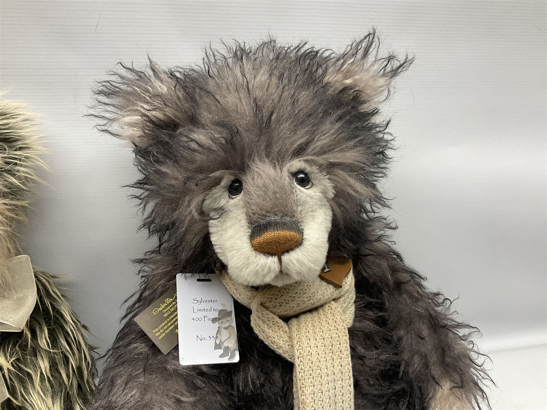 Two; large Charlie Bears, comprising limited edition Sylvester SJ5541, 338/400, and Elijah CB191968, both designed by Isabelle Lee, each with tags 

