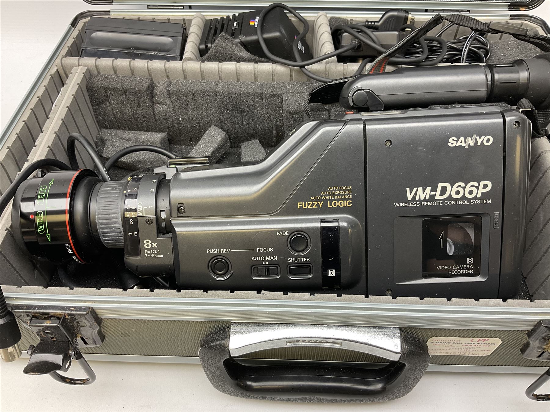 Magic lantern together with Sanyo VM-D66P video camera in flight case