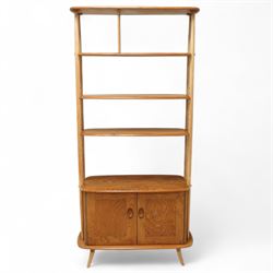 Lucian Ercolani for Ercol - mid-20th century light elm and beech 'Giraffe Model 363' bookc...