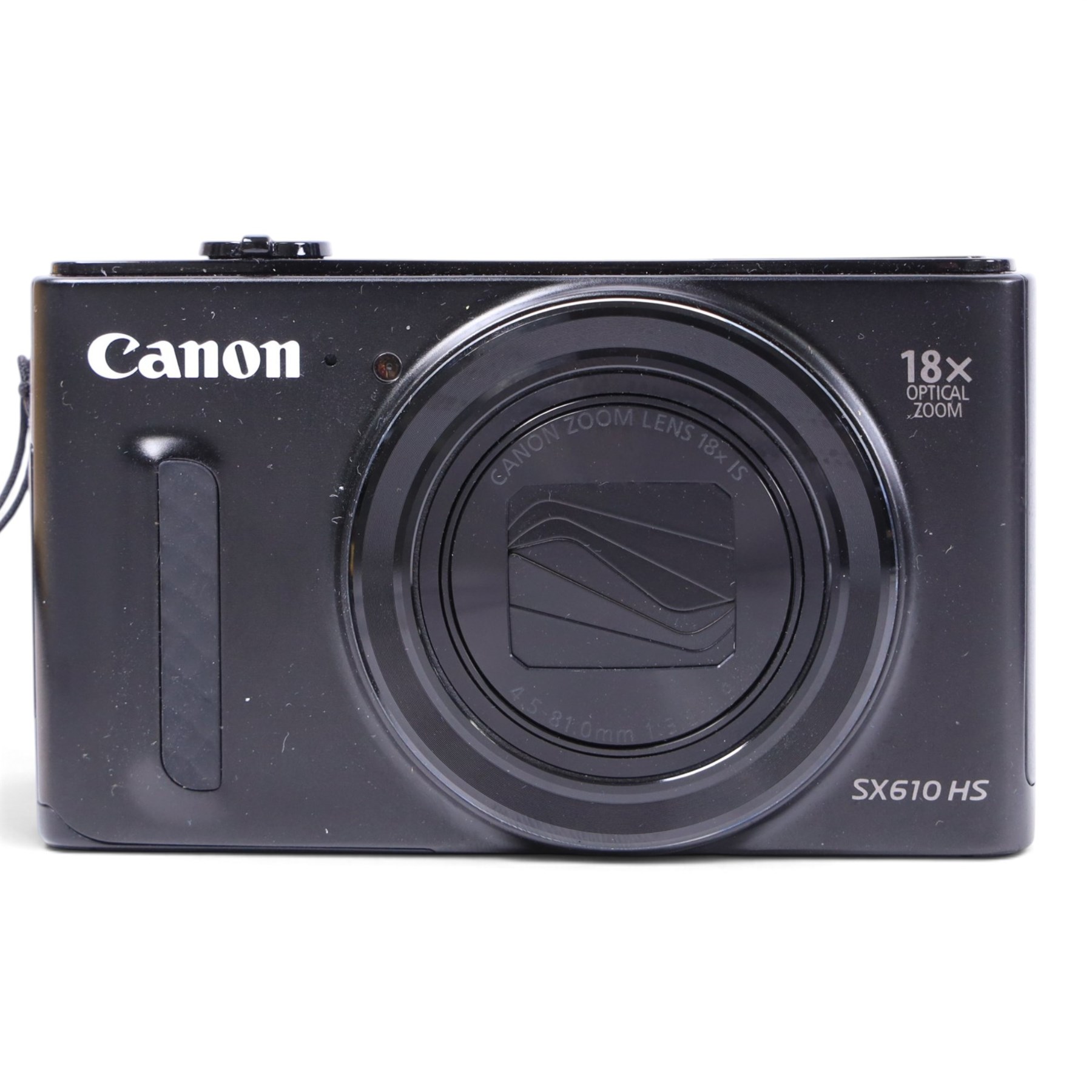 Canon Power Shot SX610 HS compact digital camera, with Canon zoom lens 18xIS 4.5-81.0mm 1:3.8-6.9, serial no. 023050006665, with box, charger and instructions