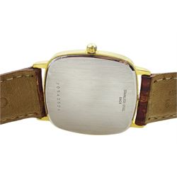 Longines Presence gentleman's stainless steel quartz wristwatch, on Gucci brown leather strap
