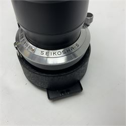 Mamiyaflex C3 TLR camera body, serial no. 2399634, with 'Mamiya Sekor 1:4.5 f=18cm' lens, serial no. 690864 and 736076