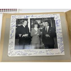 WW2 submarine interest - archive of ephemera and photographs relating to submariner Petty Officer (later Lieutenant) Thomas William Gould V.C. of HMSub Thrasher; predominantly post-war with later copies of contemporary photographs and documents including Certificate of Service in slip-case, War Patrol Reports, First Day Covers, press cuttings, 'For Valour' film script, business cards etc.
Auctioneer's Note: An extract from Gould's VC award citation reads 