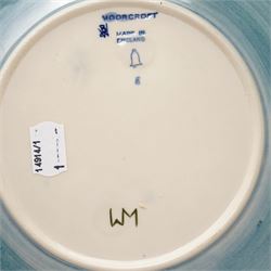 Moorcroft plates, to include the 1996 Year Plate limited edition number 106/500, with certificate, and two Brambles pattern plates, each with impressed and painted marks to base, D22cm (3)