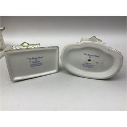 Eleven Coalport cottages, including Park Folly, The Alms House, Watermill and The Summer House, each with printed marks beneath