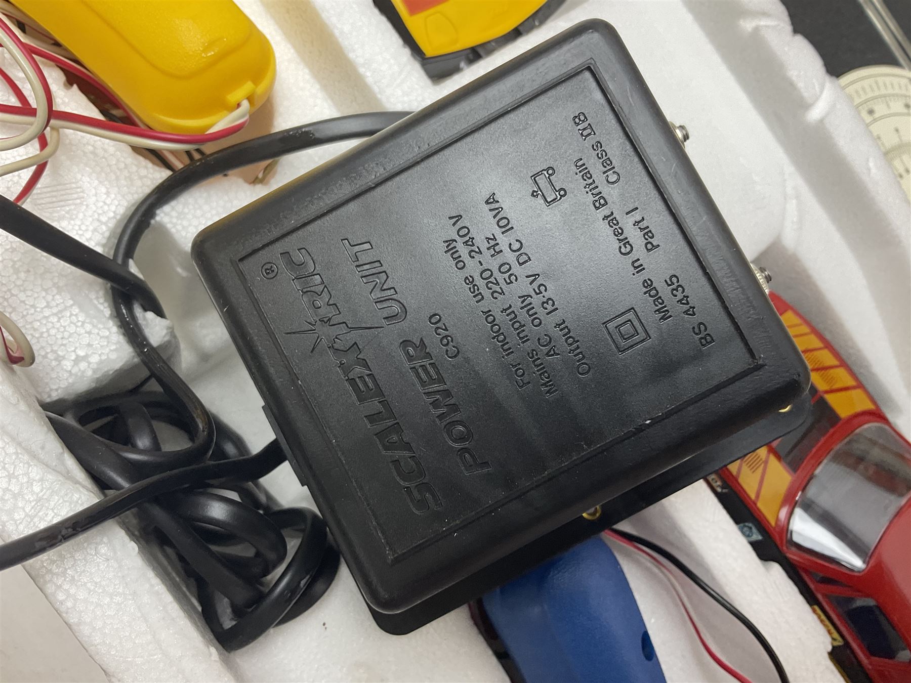 Scalextric - Set 300 with TR7 rally cars, controllers, power unit, track and paperwork; boxed