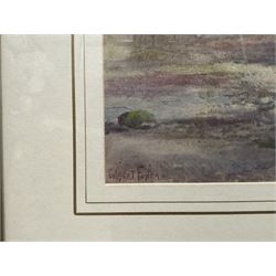 William Gilbert Foster (Staithes Group 1855-1906): Bringing in the Days Catch, watercolour signed 26cm x 38cm 