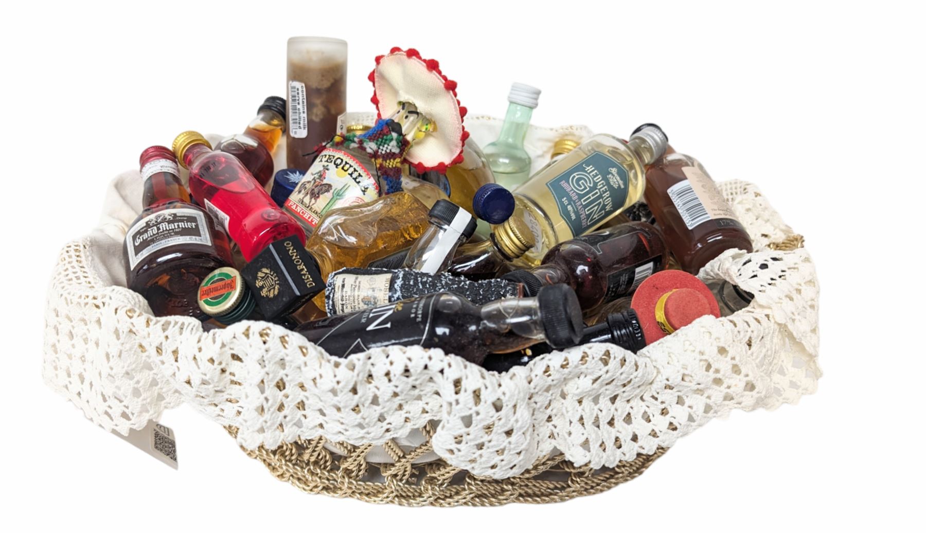 Mixed alcohol miniatures, including Disaronno, Lyme Bay Sloe liqueur, Grand Marnier etc, various contents and proof  