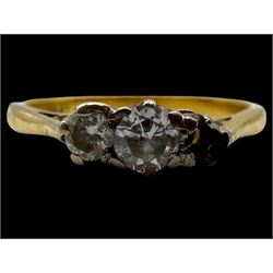 Two 18ct gold stone set rings