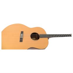 Gold Tone TG-18 tenor guitar, with spruce top, mahogany back and sides and ebony fingerboard, with loose pick guard, in Gold Tone padded gig bag, guitar L92cm


