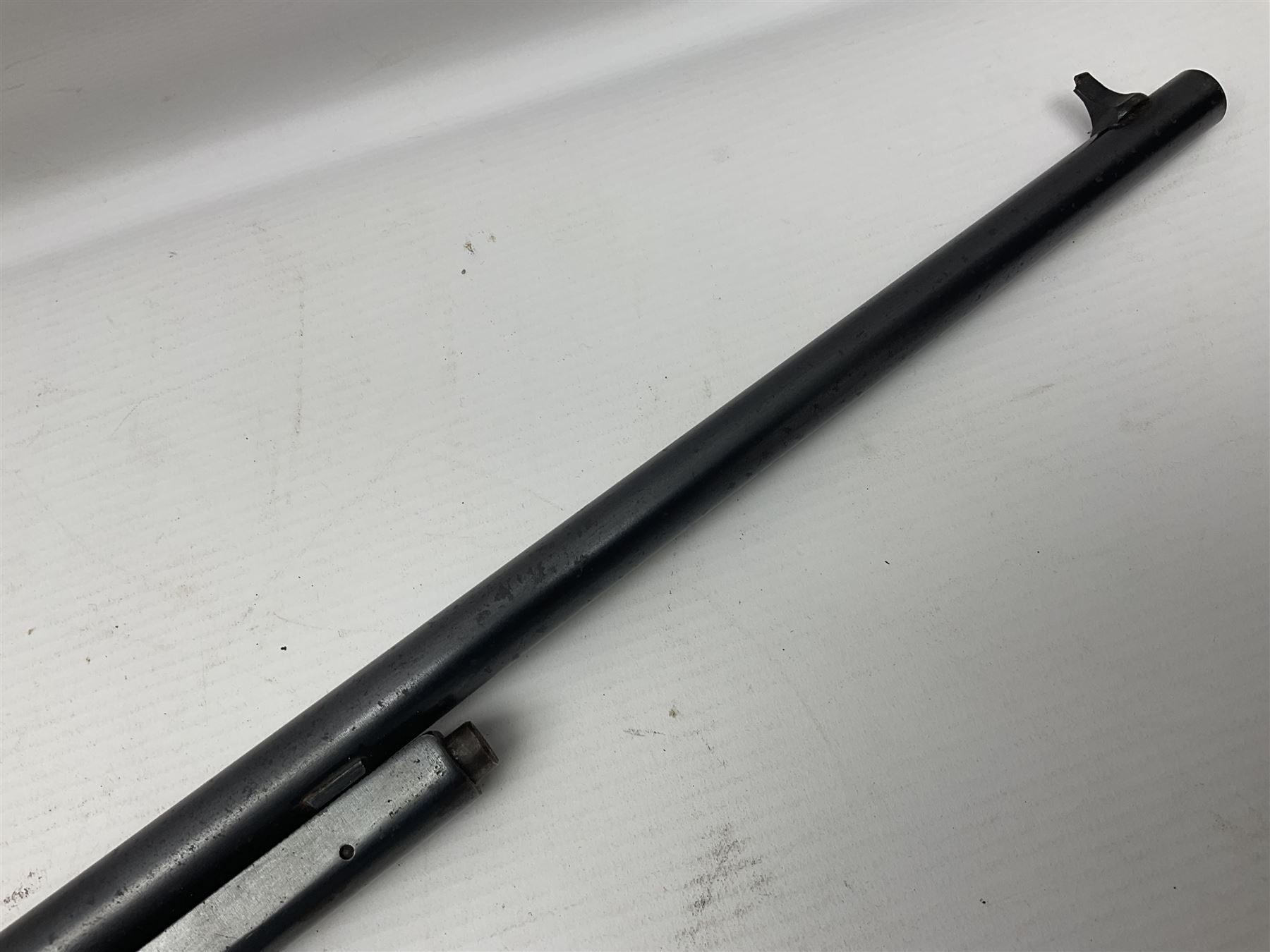 Early 20th century BSA Standard .177 Cal. Air Rifle (No.1), early A prefix number A67, with blued finish, top-loading, push-button underlever action, walnut semi-pistol grip stock with chequered BSA logo L101cm overall; with contemporary canvas case; NB: AGE RESTRICTIONS APPLY TO THE PURCHASE OF AIR WEAPONS.