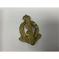 George V India General Service Medal with Afghanistan N.W.F. 1919 clasp and WW1 British War Medal awarded to 79561 Pte. R.D. Rowbottom R.A.M.C.; both with ribbons; card mounted with cap badge and Medical Corps cloth badge