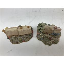 Five Lilliput Lane models comprising Bluebell Farm, Anne Hathaway 1989, Armada House, Green Gables and Summer Days, all boxed