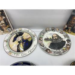 Royal Doulton Brangwyn Ware dish, together with other Royal Doulton including Bill Sykes dish, Old Curiosity Shop etc 