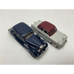 Eight Lansdowne Models 1:43 scale models - 1939 Bentley Embiricos, 1939 Lagonda V12 Long Saloon, 1961 Wolseley 6-110, 1971 Vauxhall PC Cresta De Luxe, 1958 Austin A105, 1955 Hillman Minx Convertible, 1954 Singer Roadster and 1936 Bentley 4 1/4 Ltr Park Ward DHC; all unboxed (8)