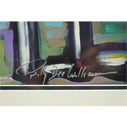 Billy Dee Williams (American 1937-): 'At the Club', limited edition colour lithograph signed and numbered 47/295, 37cm x 50cm 