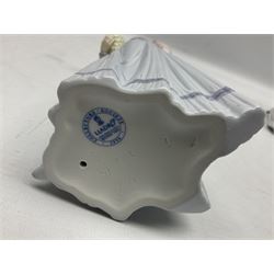 Two Lladro figures, comprising Innocence in Bloom no 7644 and Afternoon Promenade no 7636, both with original box, H28cm