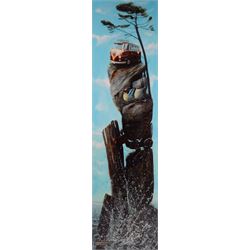 Tracy Savage (Scarborough 1963-): 'Gone Surfing', limited edition canvas print, titled and...