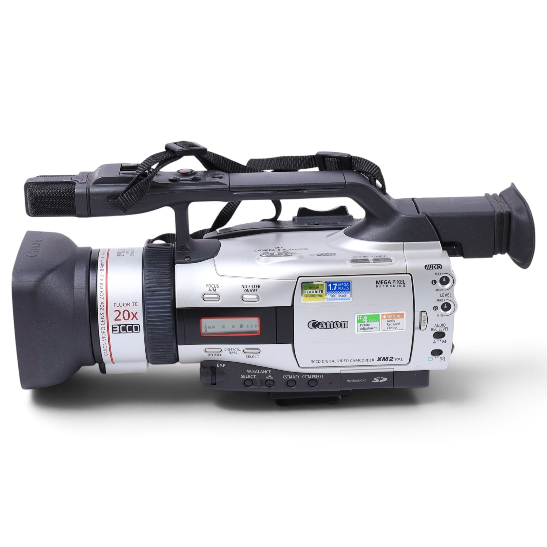 Canon XM2 3CCD Digital Video Camcorder, with original box and instructions, contained in a flight case with accessories