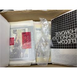 Stamps including Royal Mail PHQ cards, air mail covers, first day covers, Queen Elizabeth II pre decimal stamps etc, in various albums and loose, in one box