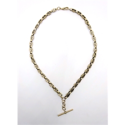  Victorian 9ct gold Albert watch chain, stamped 9ct approx 36gm  