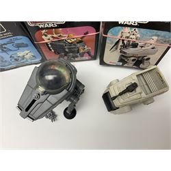 Star Wars - Return of the Jedi Scout Walker Vehicle, Speeder Bike Vehicle and Vehicle Maintenance Energiser; together with The Empire Strikes Back Cap-2 Captivator and MTV-7 Multi-Terrain vehicle; and Waddingtons 1977 Star Wars Entering the City jig-saw puzzle; all boxed (6)