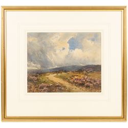 Albert George Stevens (Staithes Group 1863-1925): Figures on the Moors near Glaisdale, watercolour signed 24cm x 30cm
Provenance: sold Hartleys Ilkley 4th April 2012 Lot 667