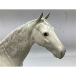 Beswick Large Hunter in grey no. 1734, printed mark beneath, H30cm