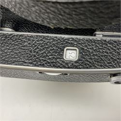 Paillard Bolex H16 RX5 cine camera body with turret for interchangeable lenses, serial no. 232492, with 'Switar H16RX 50mm f1.4' lens, serial no. 667880, 'Switar H16RX 25mm f1.4' lens, serial no.675510, 'Switar H16RX 16mm f1.8' lens, serial no. 884046 and RX fader, in fitted leather carrying case