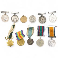 WWI War and Victory Medals to 305950 Pte E.A.Ashley West Riding Regiment, four other WWI War Medals, 1971 Pakistan-India War Medal, Pakistan 1965 War Star Medal and various other items 