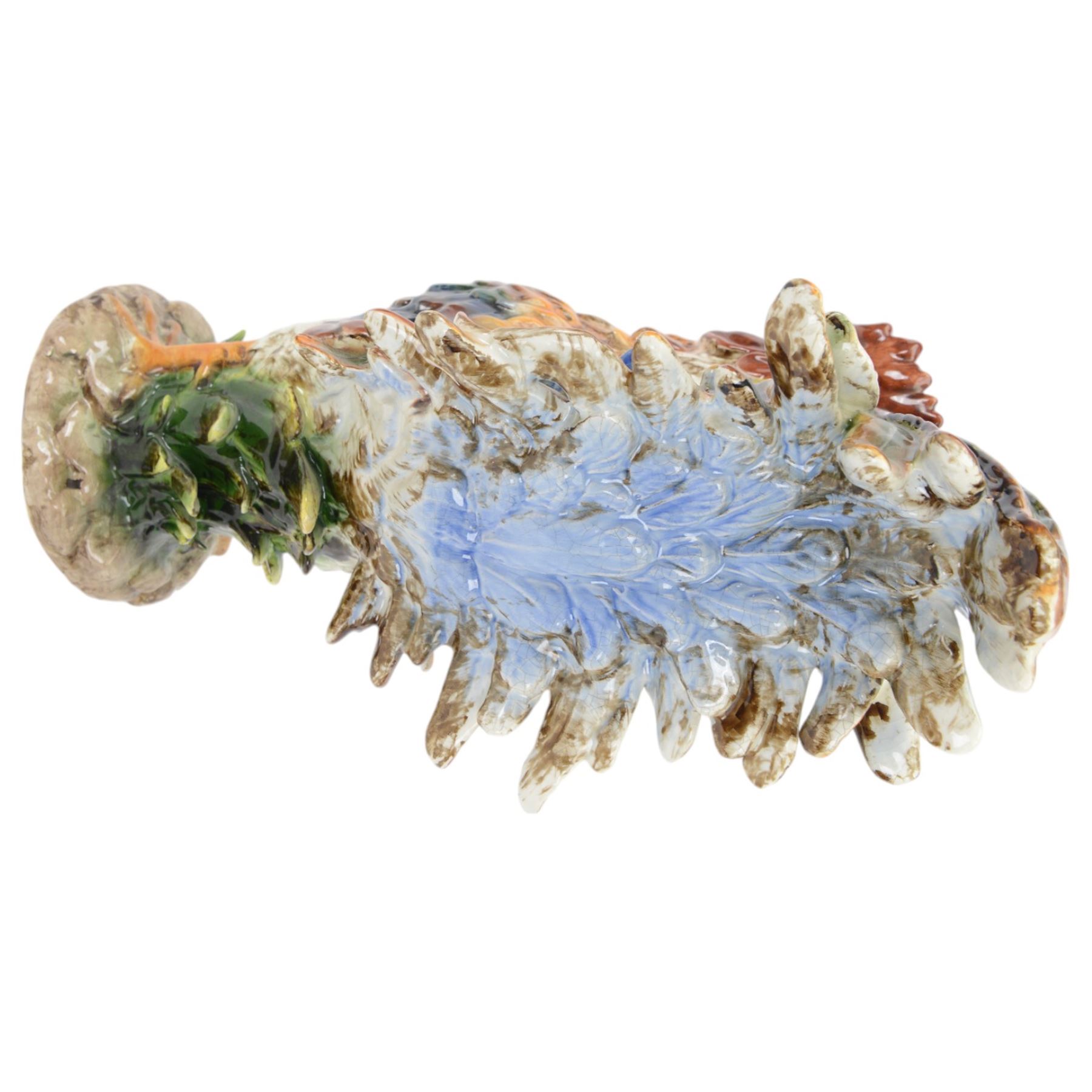 Italian ceramic figure modelled as cockerel, H60cm