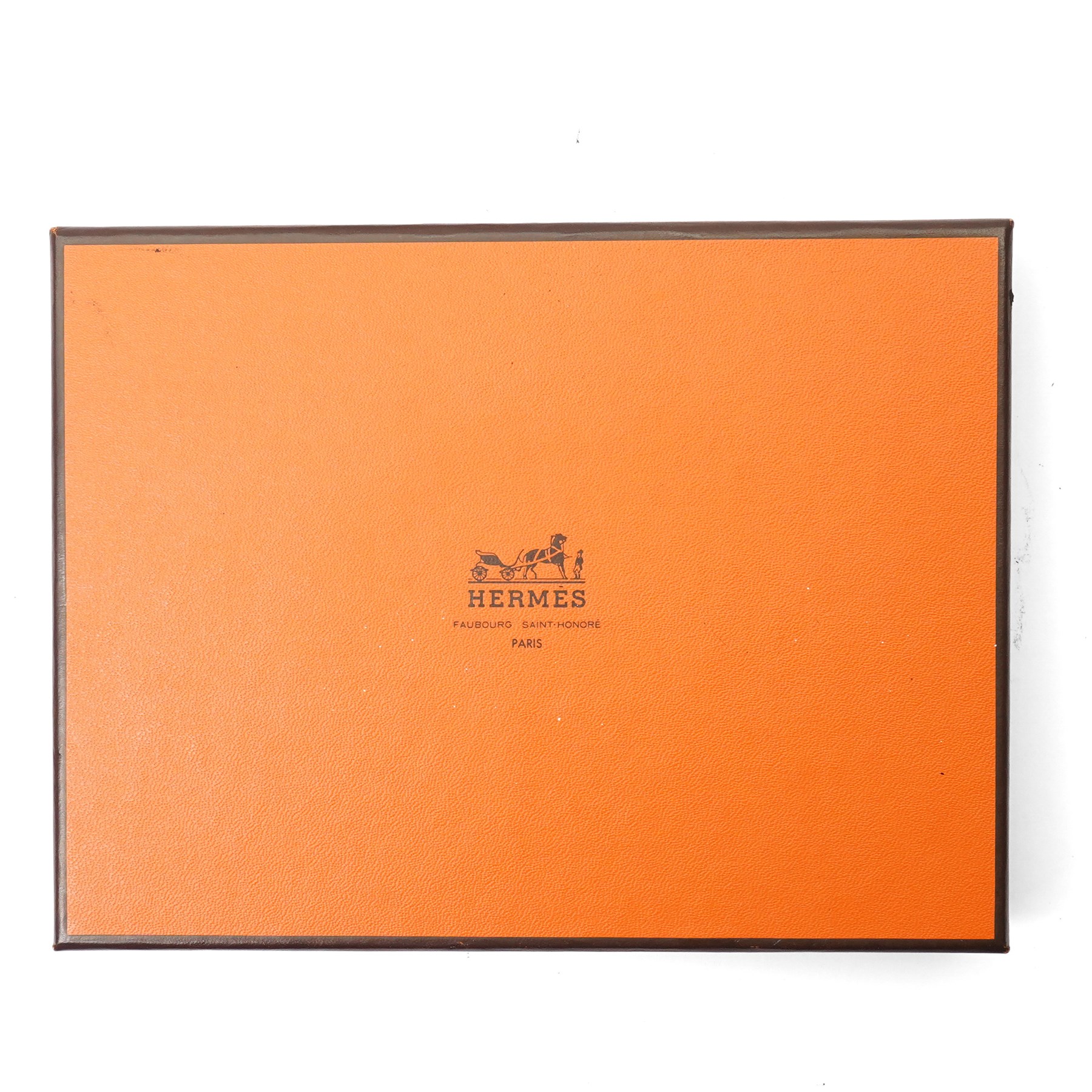 Hermès - Dogon Duo wallet, orange Togo leather, with palladium-plated Clou de Selle fastening, detachable zipped coin purse and fitted interior, stamped 10N H, with original box