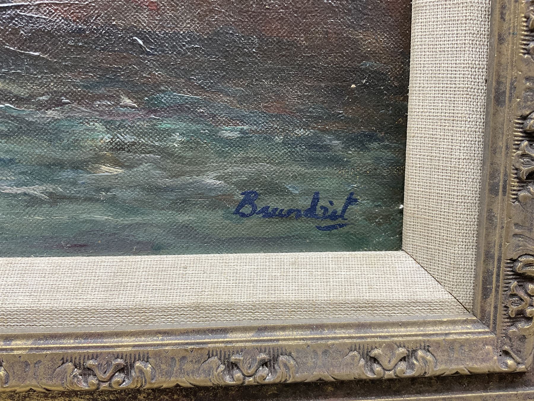 Reginald Grange Brundrit RA ROI (British 1883-1960): Yorkshire Dales Stream, oil on canvas signed 49cm x 59cm