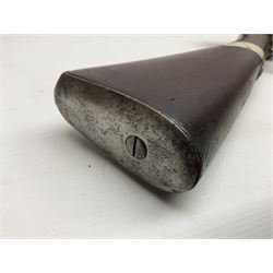 Early 19th century M.T. Wickham of Philadelphia flintlock musket, approximately .700 cal., the 104cm(41