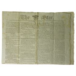 Collection of 18th and 19th century newspapers including Kentish Gazette 1773, five copies of The London Chronicle 1758-1762, Morning Chronicle 1779 and various others and a copy of American Rail-Road Journal 1832 (21)