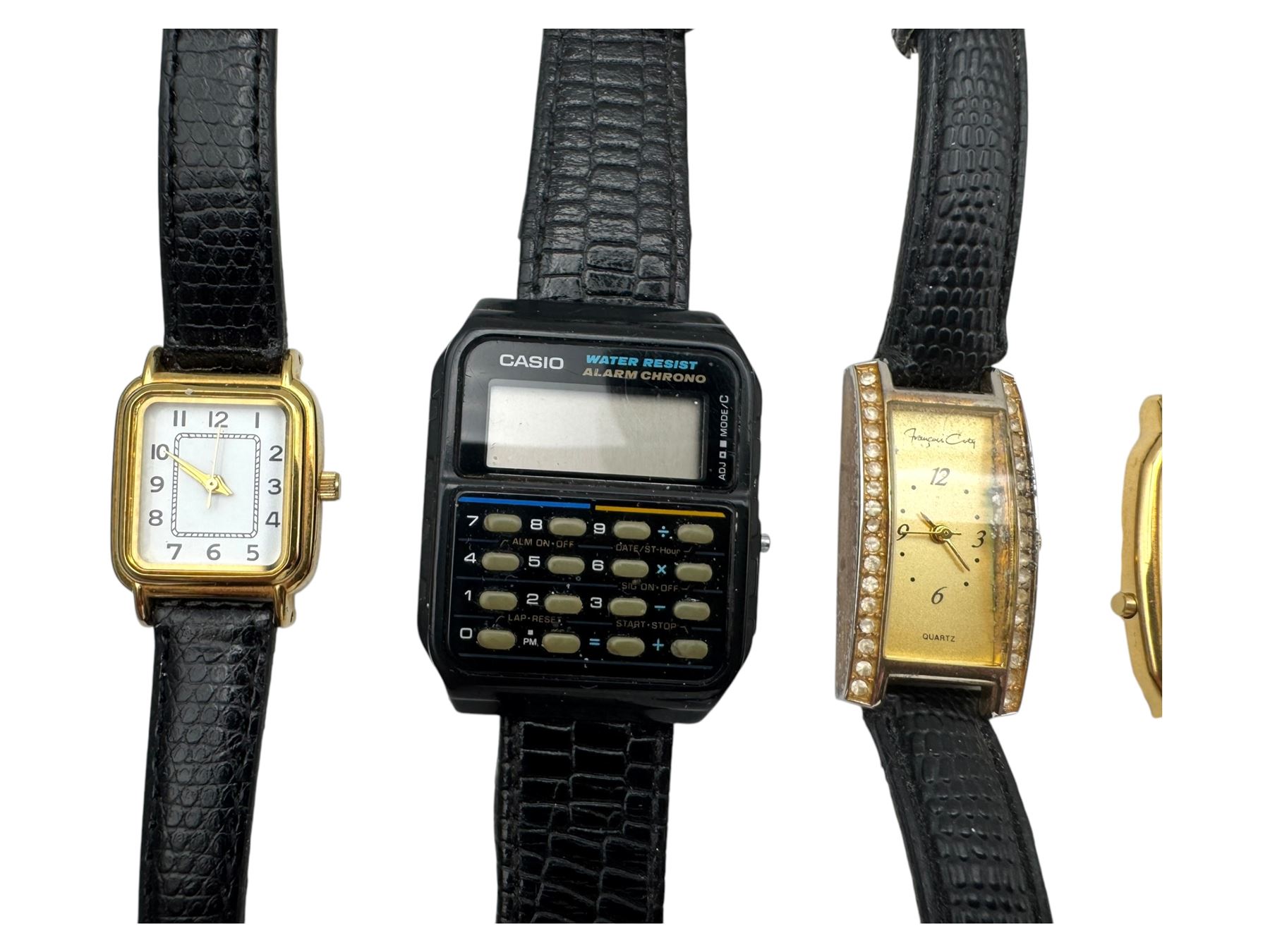 Collection of wristwatches, including Casio alarm chronograph, Ruhla, Sekonda, etc 