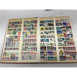 Great British and World stamps, including Romania, France, stamps on covers and pieces, used Queen Elizabeth II pre and post decimal stamps, small number of mint QEII stamps in traffic light blocks etc