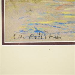 Charles Pelletier (British 1922-2005): Venice Grand Canal at Sunset, pastel signed 21cm x 30cm