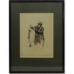  The Gilly, drypoint etching signed in pencil by Norman Wilkinson (British 1878-1971) 32cm x 23.5cm  