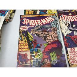 Spider-Man comics (1982-1985) nos 500-527, 529-535, 537-552, 579-602, 604-614, 620-626, and 628-631 (97)