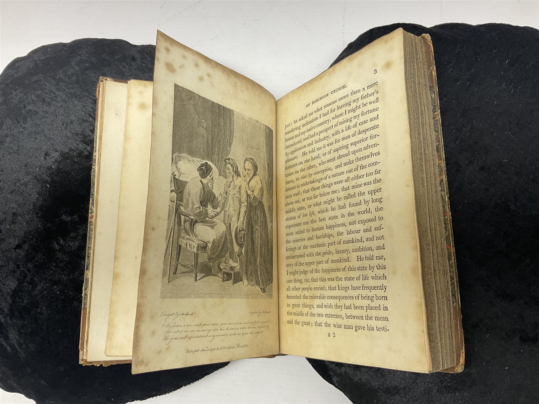 Daniel De Foe; The Life and Adventures of Robinson Crusoe Written by Himself, vol 1, Stockdale, London 1804 