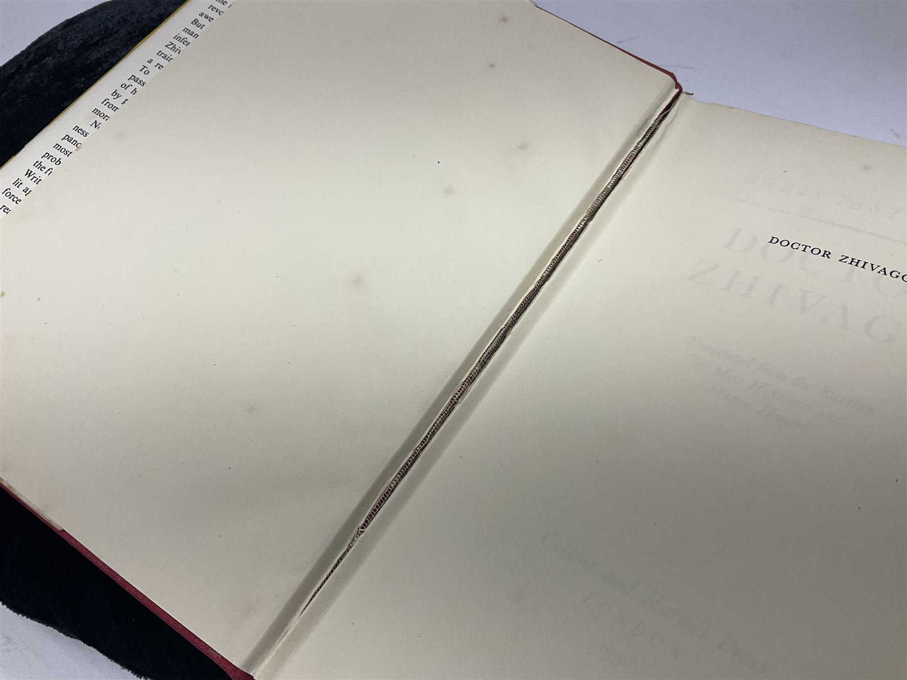 Boris Pasternak; Doctor Zhivago, Wm Collins Sons & Co, 1958, first English edition 