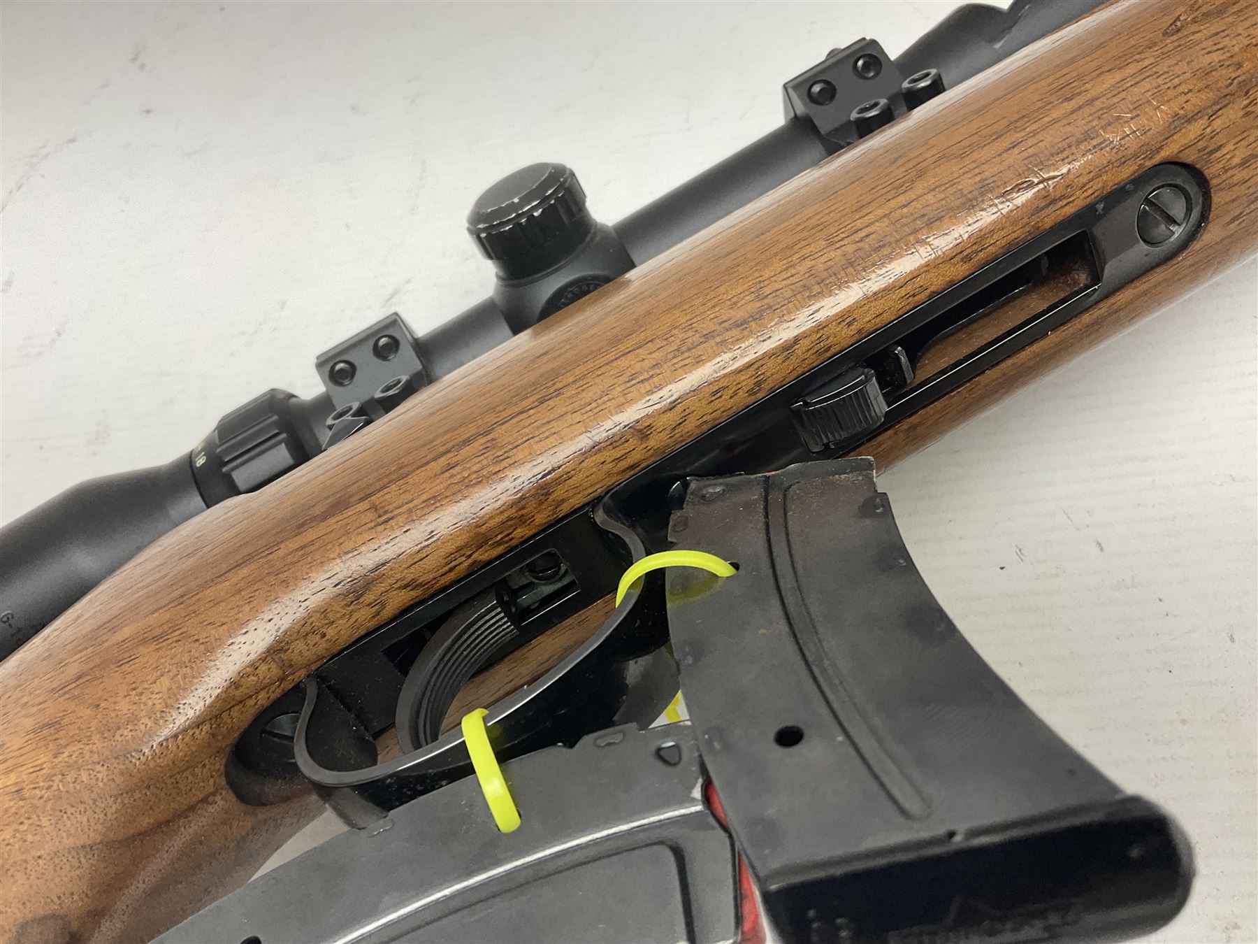 SECTION 1 FIREARMS CERTIFICATE REQUIRED - LEFT HANDED J.G. Anschutz .22 long round bolt action rifle, the 36cm (14