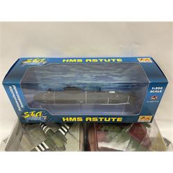 Corgi - five die-cast models of WW2 aircraft; and five models of warships; all boxed (10)