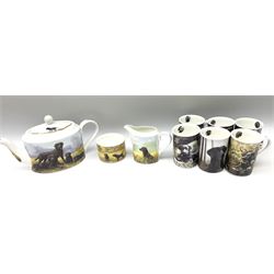 Danbury Mint Black Labradors by John Sil