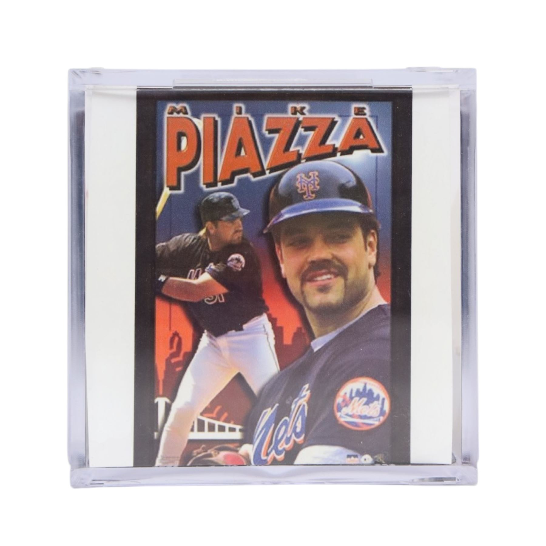 Signed Mike Piazza Rawlings baseball, contained within an acrylic display box, with Field of Dreams hologram and certificate of authenticity