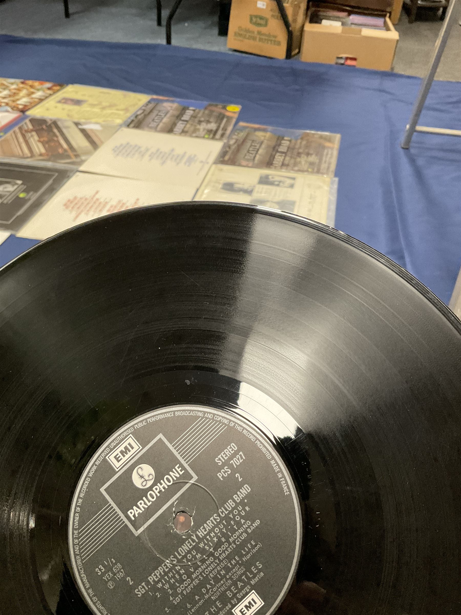The Beatles vinyl LPs including 'Past Masters', 'Sgt Peppers Lonely Hearts Club Band', 'Rubber Soul', 'Let It Be', 'Yellow Submarine Songtrack' etc (23)