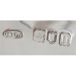 Edwardian silver comport, pierced decoration by Charles & George Asprey, London 1908 approx 11.3oz