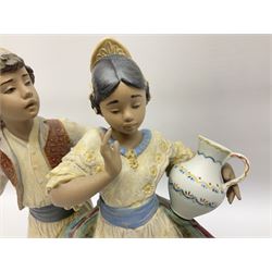 Lladro figure, Valencian Courtship, modelled as a couple, in original box, no 2239, year issued 1993, year retired 2004, H30cm