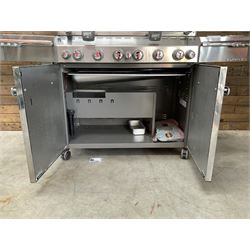 BBQ - Weber Summit stainless gas barbeque,, with cover
